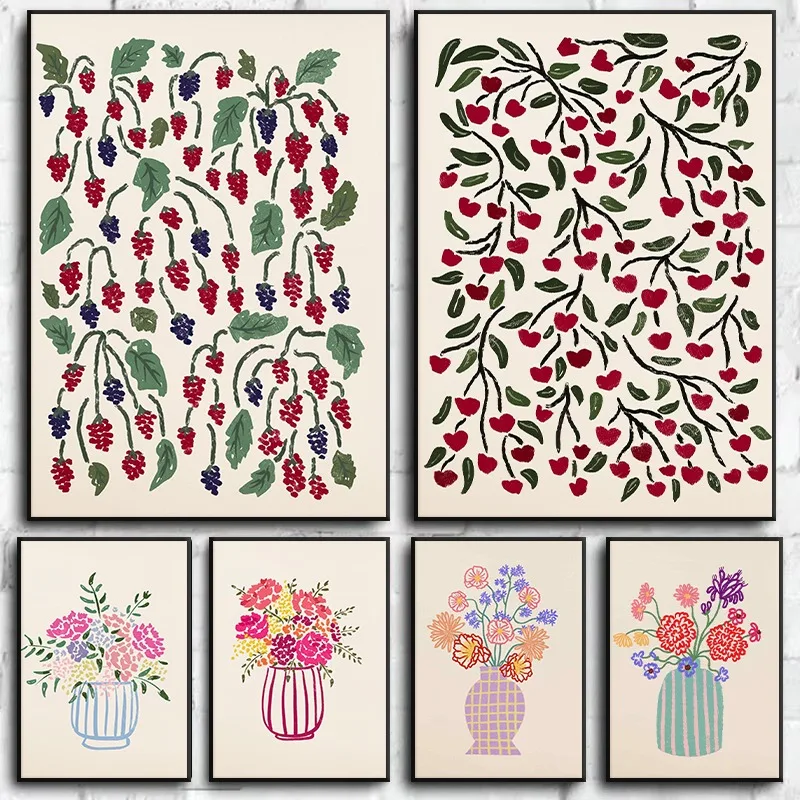 1pc frameless Canvas Painting  - Florist Supply Vases review and price